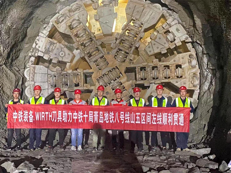“感謝信+錦旗”點贊，中鐵裝備刀具助力青島地鐵8號線山五區間左線貫通！